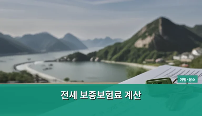 전세 보증보험료 계산 방법과 보험사별 비교 가이드