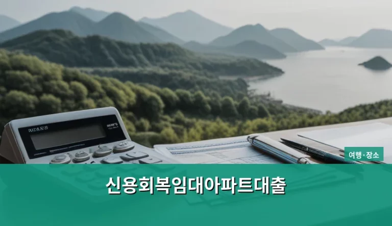 신용회복임대아파트대출 조건 및 신청 방법 가이드