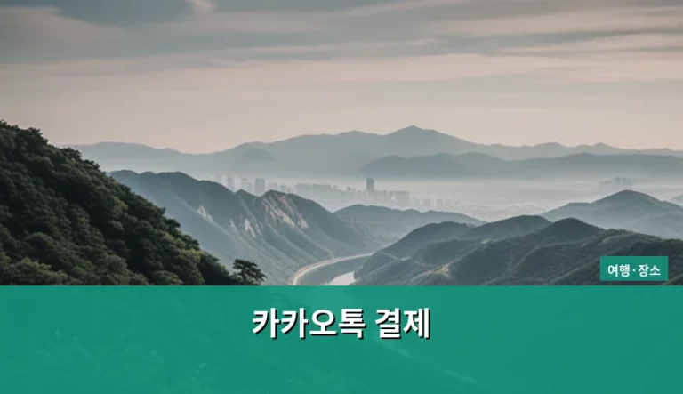 여행지에서 유용한 카카오톡 결제 활용법과 주의사항