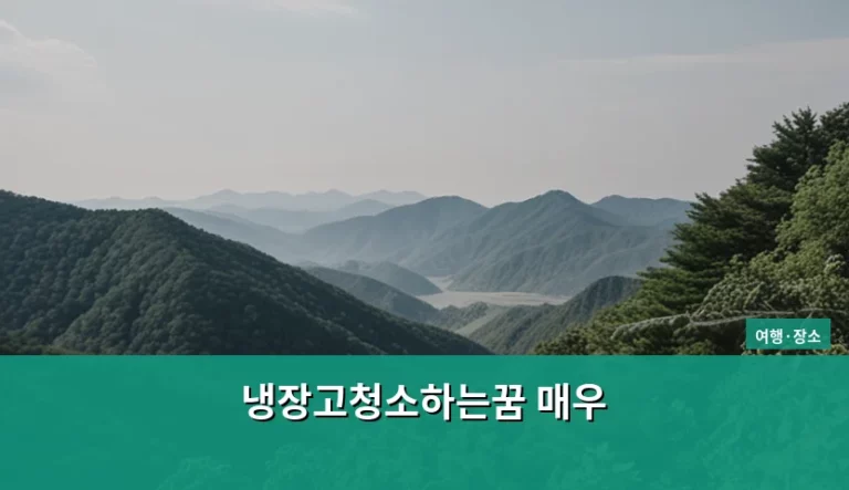 냉장고청소하는꿈 매우 구체적인 심리 분석과 해석 가이드