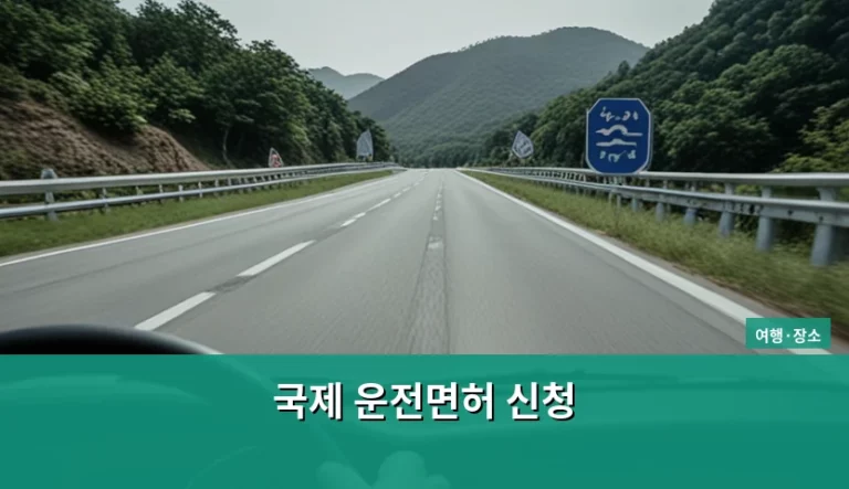 해외 렌터카 여행을 위한 국제 운전면허 신청 가이드