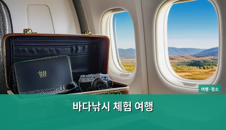 초보자도 즐기는 바다낚시 체험 여행 준비물과 비용 가이드